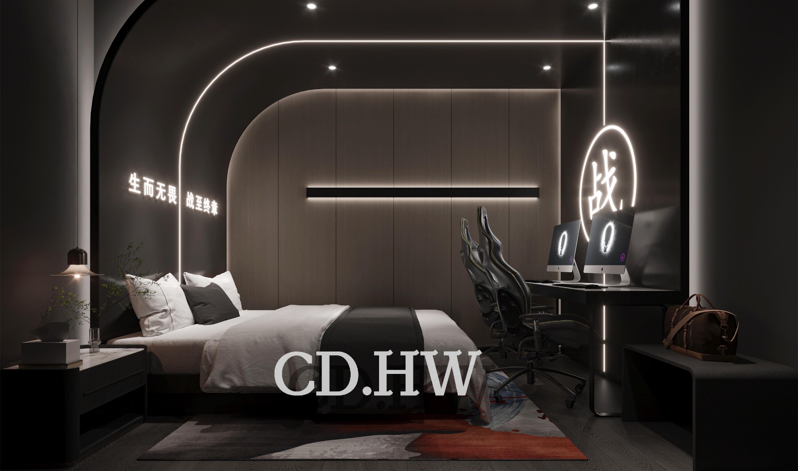 天堂鳥高端電競(jìng)酒店設(shè)計(jì)裝飾