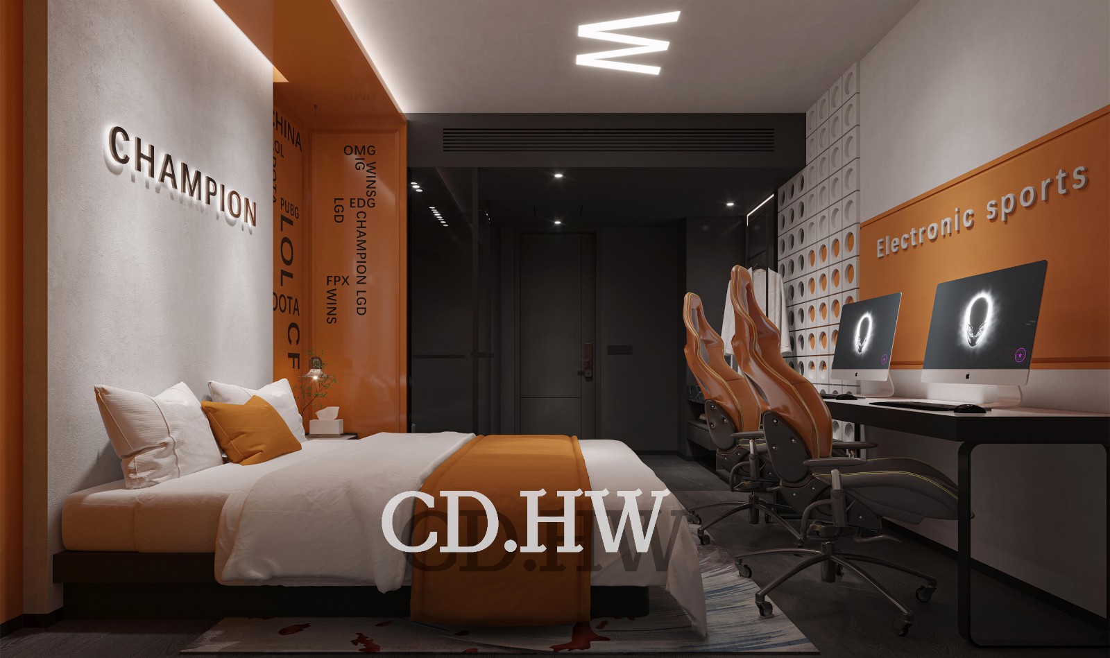 天堂鳥高端電競(jìng)酒店設(shè)計(jì)裝飾